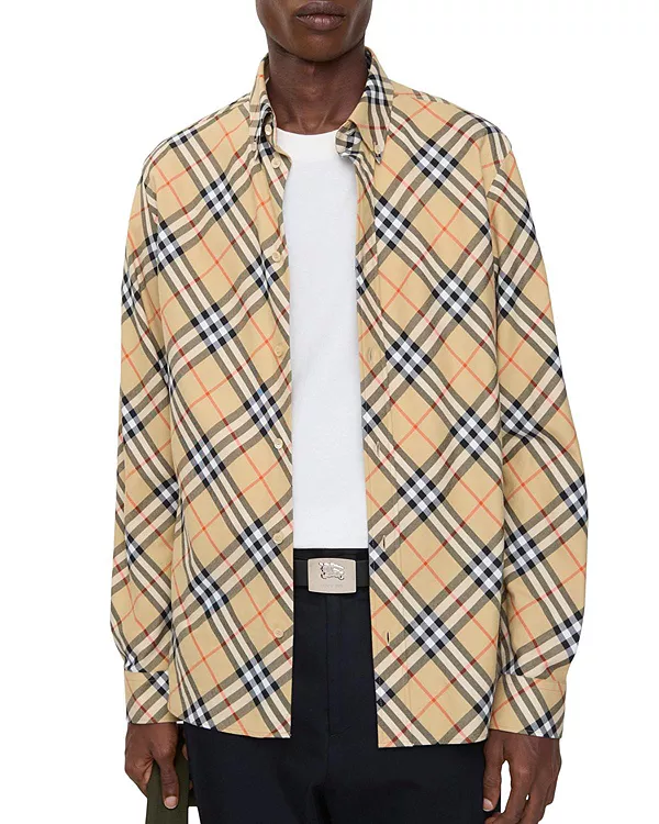 Свободная клетчатая хлопковая фланелевая рубашка Burberry, бежевый
Свободная клетчатая хлопковая фланелевая рубашка Burberry, бежевый
