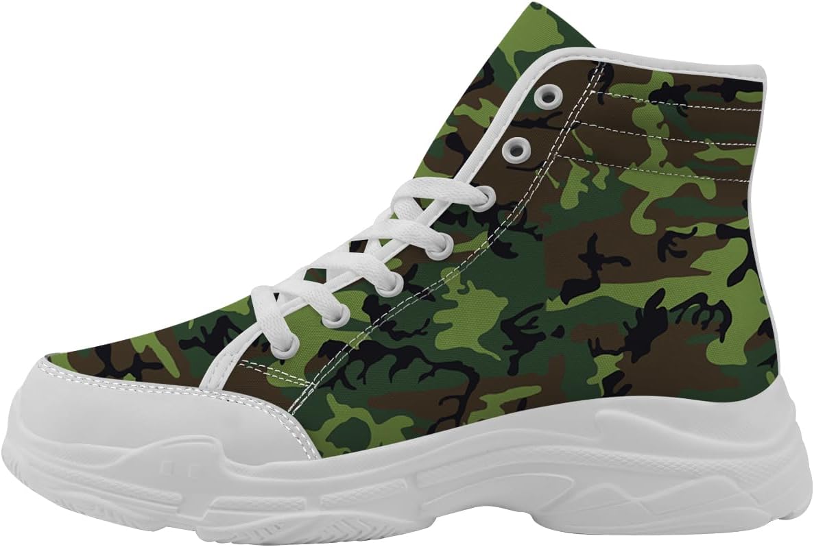 Кроссовки на высокой платформе с камуфляжным принтом для женщин и мужчин, текстильные на шнуровке, подарок для нее и для него Generic, зеленый
Кроссовки на высокой платформе с камуфляжным принтом для женщин и мужчин, текстильные на шнуровке, подарок для нее и для него Generic, зеленый