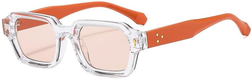 Женские солнцезащитные очки квадратной формы, модные градиентные линзы, защита от УФ-излучения UV400; мужские солнцезащитные очки в стиле ретро с заклепками, двухцветные LXLHWN, Clear Champagne
Женские солнцезащитные очки квадратной формы, модные градиентные линзы, защита от УФ-излучения UV400; мужские солнцезащитные очки в стиле ретро с заклепками, двухцветные LXLHWN, Clear Champagne