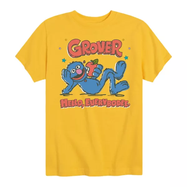 Футболка с принтом «Улица Сезам» Гровер «Привет» для мальчиков 8-20 лет Licensed Character, желтый
Футболка с принтом «Улица Сезам» Гровер «Привет» для мальчиков 8-20 лет Licensed Character, желтый