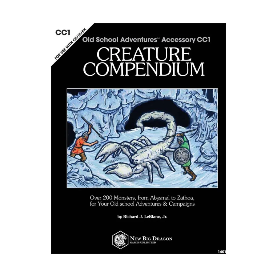Creature Compendium, Old School Adventures, мягкая обложка
Creature Compendium, Old School Adventures, мягкая обложка