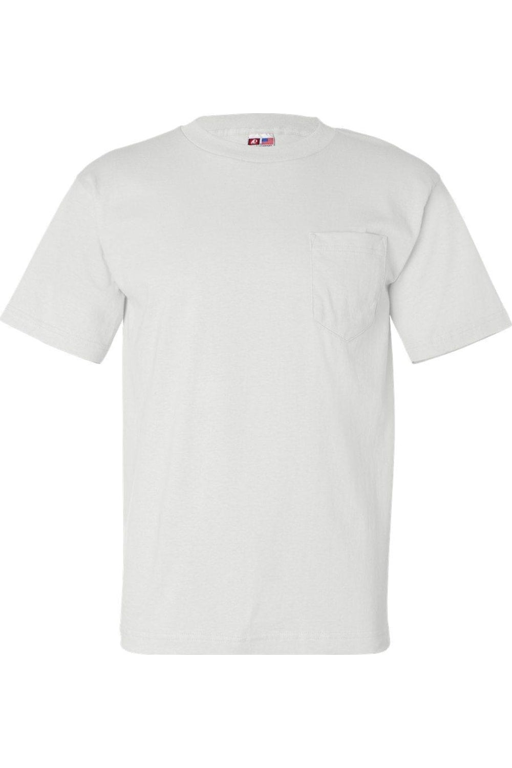 Футболка Bayside USA-Made с карманом, белый 
Футболка Bayside USA-Made с карманом, белый