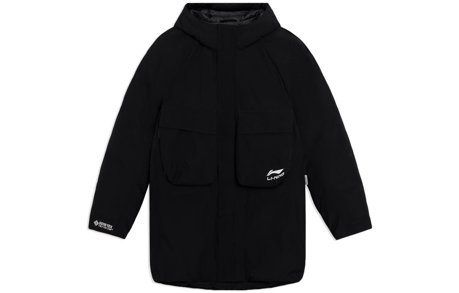 Спортивная баскетбольная коллекция пуховик мужской черный Lining, черный 
Спортивная баскетбольная коллекция пуховик мужской черный Lining, черный