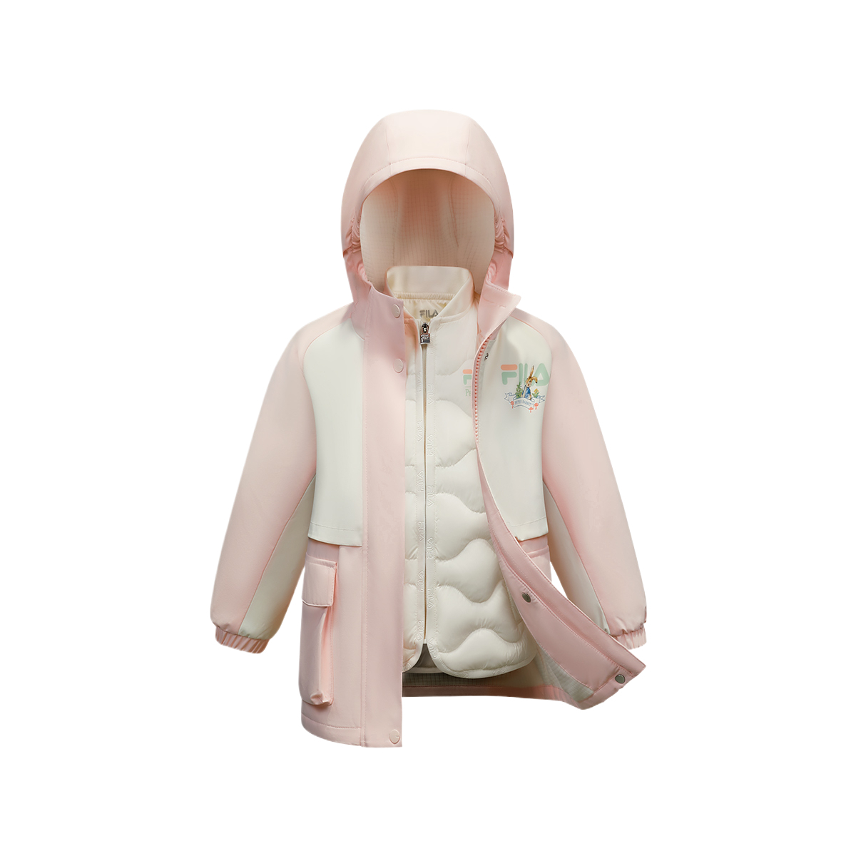 Питер Раббит, пуховик 2-предметный набор для детей 3-7 лет FILA KIDS, светло-оранжевый
Питер Раббит, пуховик 2-предметный набор для детей 3-7 лет FILA KIDS, светло-оранжевый