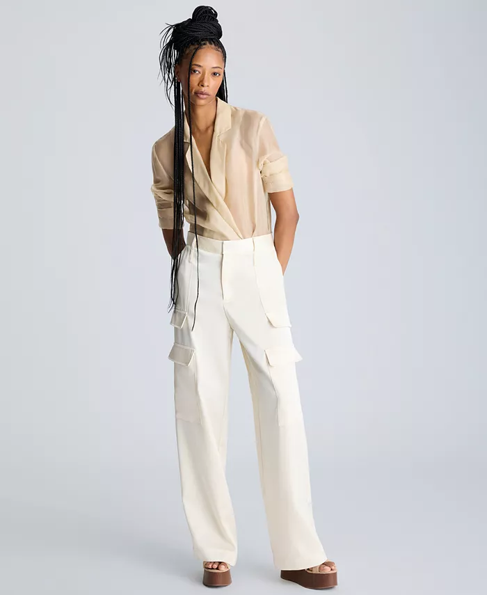 Женские высокие карго-брюки Kenneth Cole, коричневый/бежевый
Женские высокие карго-брюки Kenneth Cole, коричневый/бежевый