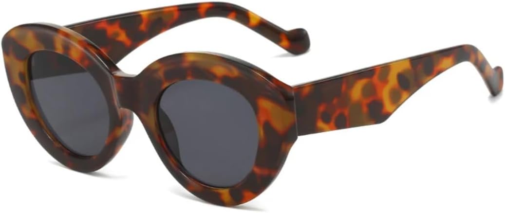 Женские солнцезащитные очки «кошачий глаз» оливково-зеленого цвета в стиле ретро с защитой от УФ-излучения UV400, мужские овальные очки класса люкс VVTWSSW, Leopard Grey
Женские солнцезащитные очки «кошачий глаз» оливково-зеленого цвета в стиле ретро с защитой от УФ-излучения UV400, мужские овальные очки класса люкс VVTWSSW, Leopard Grey