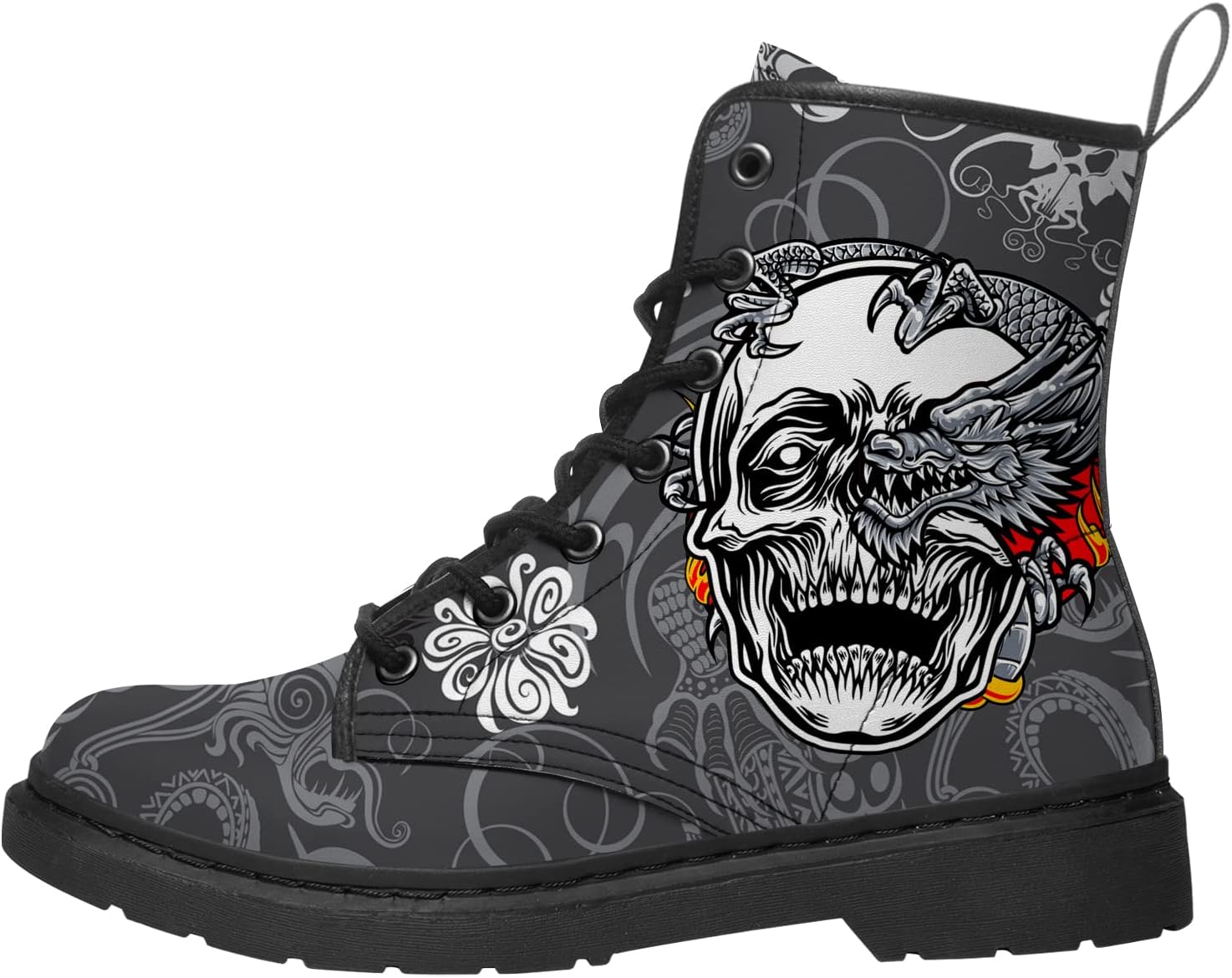 Ботинки lodaden с принтом черепа для мужчин и женщин, ботинки на шнуровке, классические зимние ботильоны, Charcoal
Ботинки lodaden с принтом черепа для мужчин и женщин, ботинки на шнуровке, классические зимние ботильоны, Charcoal