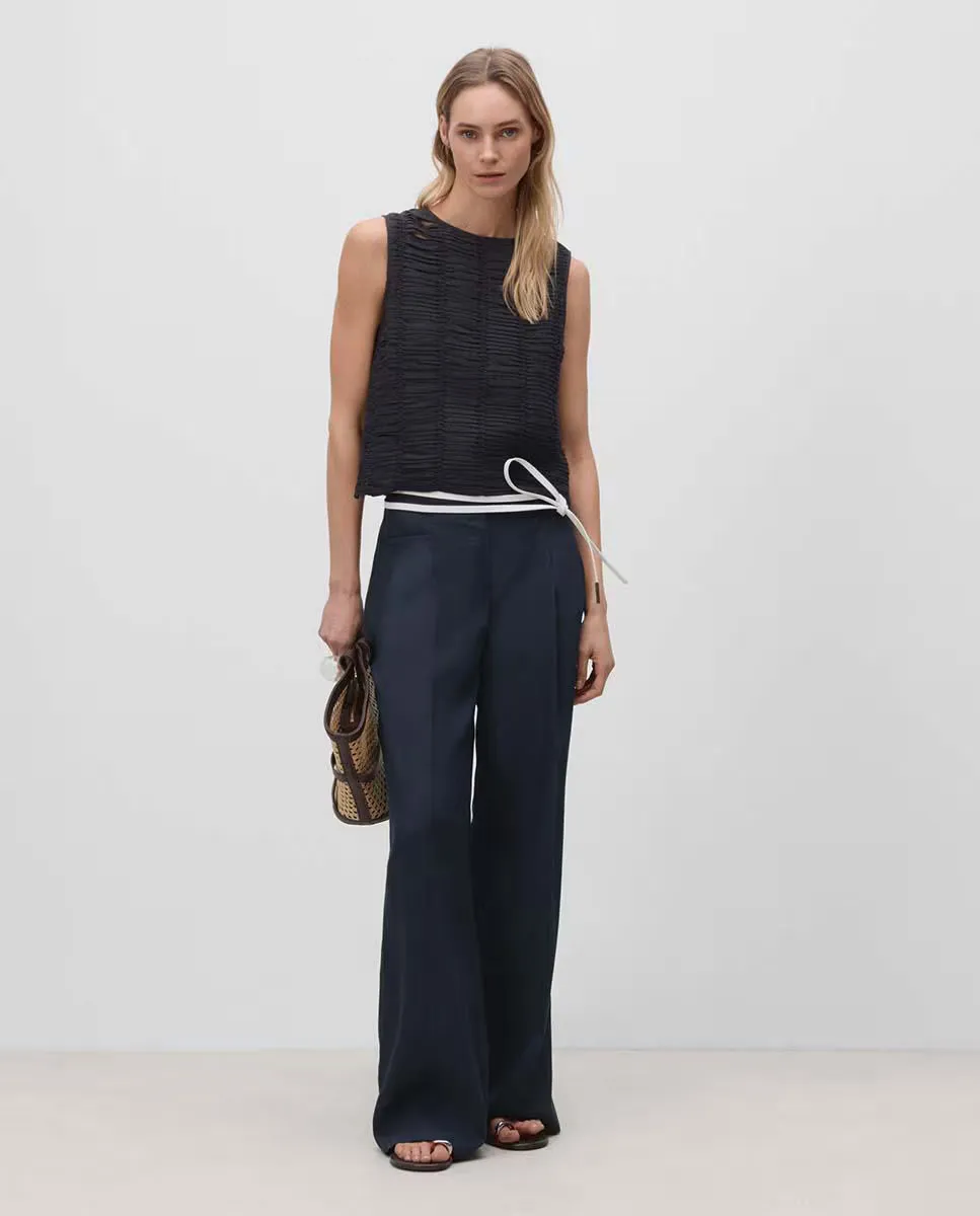 Женские широкие брюки с карманами Simorra, темно-синий
Женские широкие брюки с карманами Simorra, темно-синий