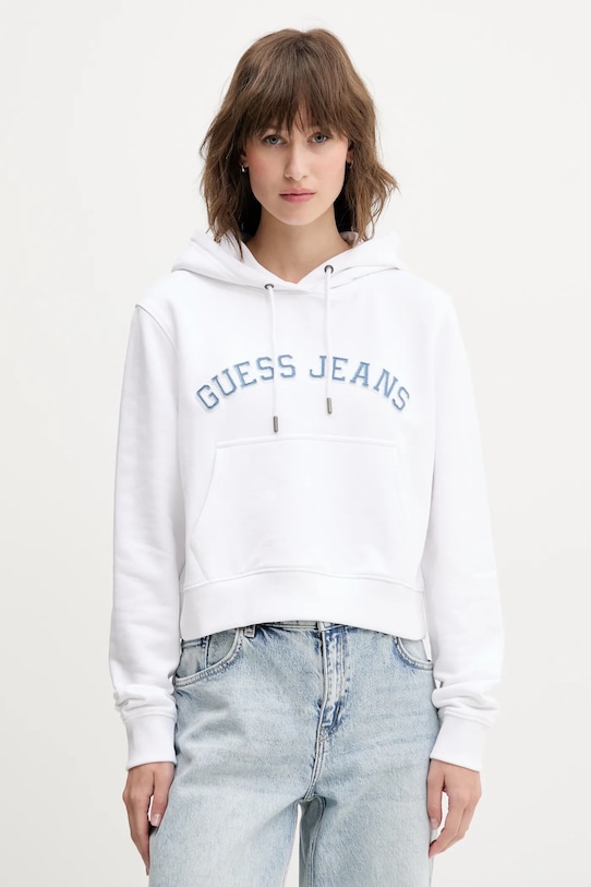 Хлопковая толстовка Guess Jeans, белый
Хлопковая толстовка Guess Jeans, белый