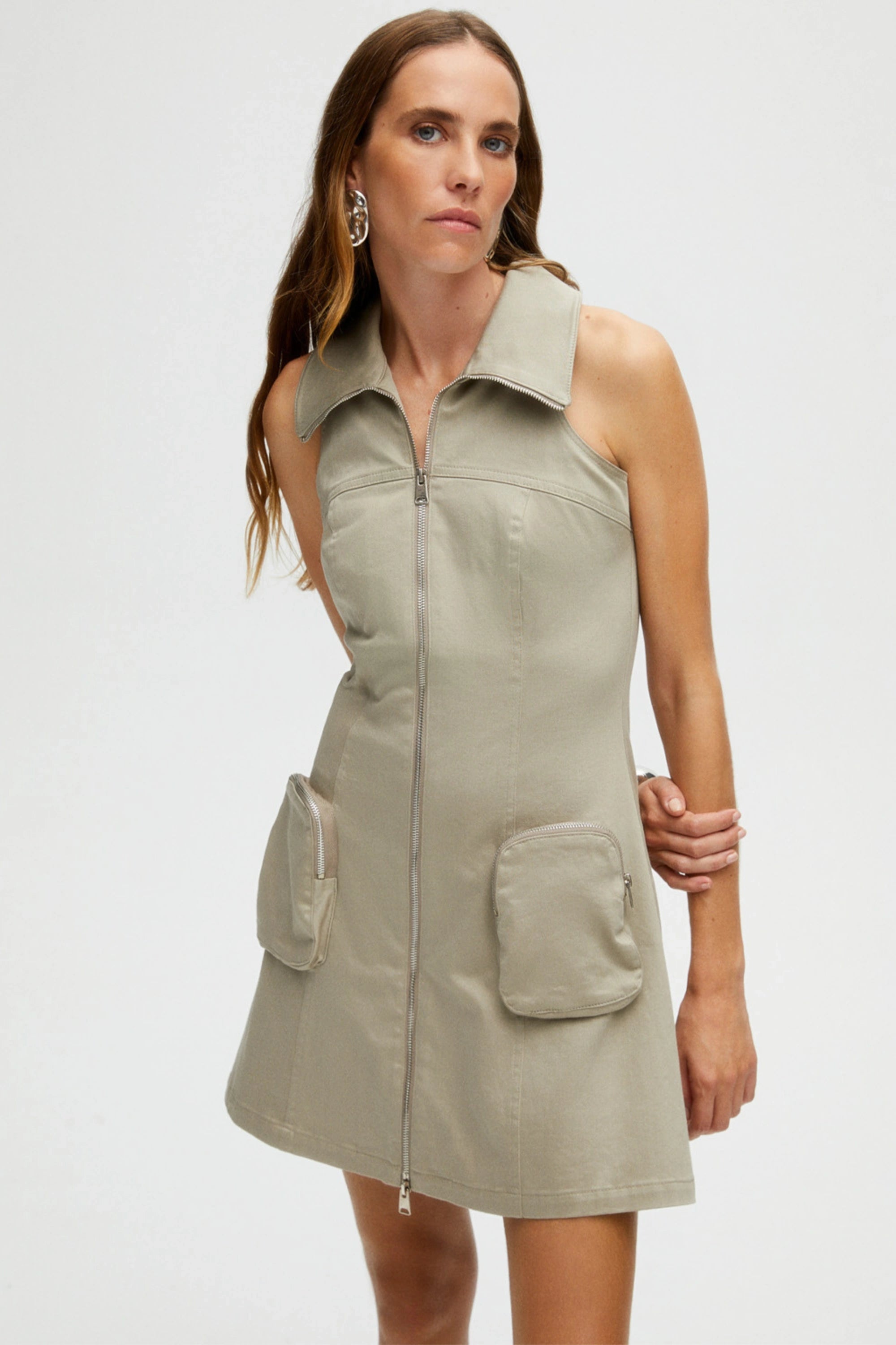 Мини-платье с карманами Nocturne, цвет mink 
Мини-платье с карманами Nocturne, цвет mink