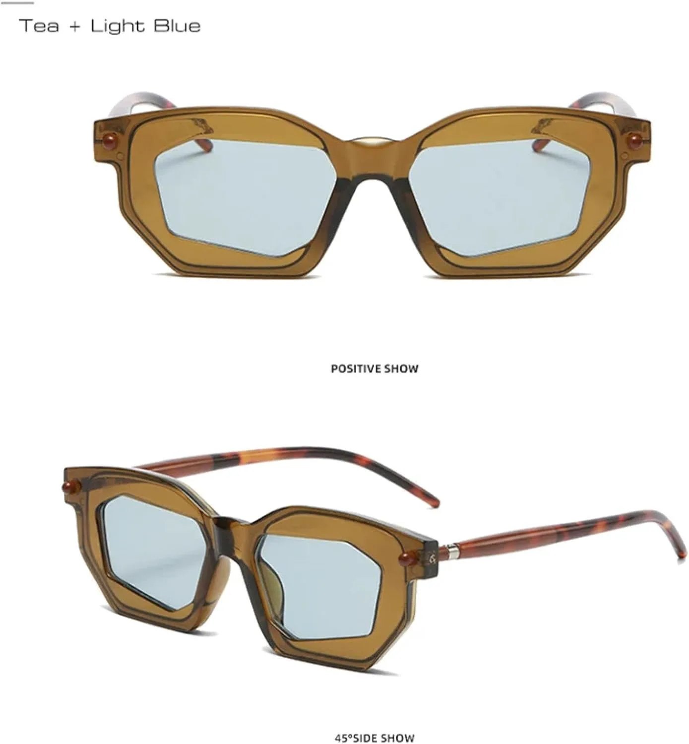 Женские солнцезащитные очки Polygon, модные очки с прозрачными линзами, мужская оправа в стиле панк с заклепками, защита от УФ-излучения UV400 TOIPASTN, Leopard Tea
Женские солнцезащитные очки Polygon, модные очки с прозрачными линзами, мужская оправа в стиле панк с заклепками, защита от УФ-излучения UV400 TOIPASTN, Leopard Tea