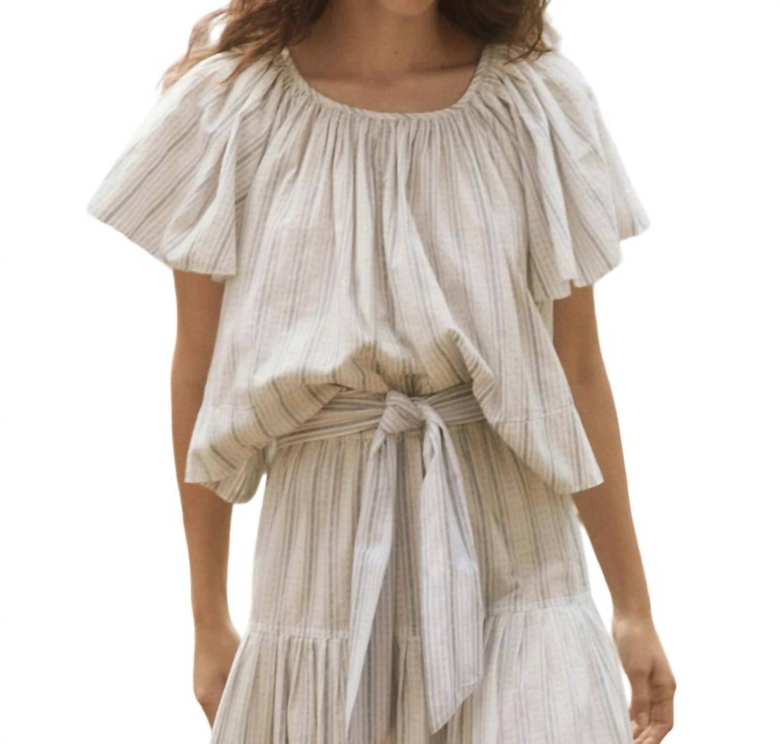 Топ Dale в полоску Saltwater THE GREAT, цвет saltwater stripe
Топ Dale в полоску Saltwater THE GREAT, цвет saltwater stripe