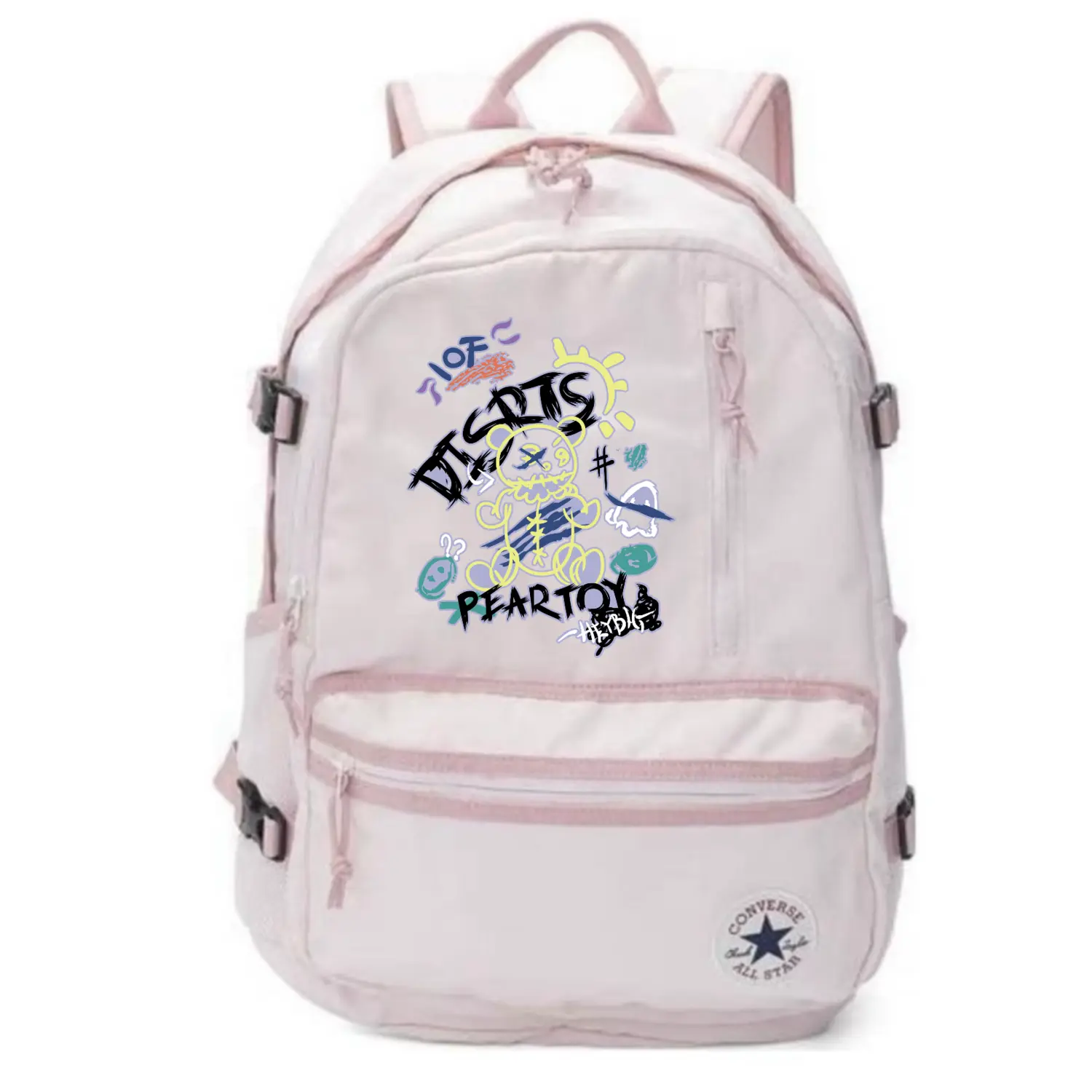 Converse Полиэстеровый рюкзак унисекс розовый, Bear Graffiti
Converse Полиэстеровый рюкзак унисекс розовый, Bear Graffiti