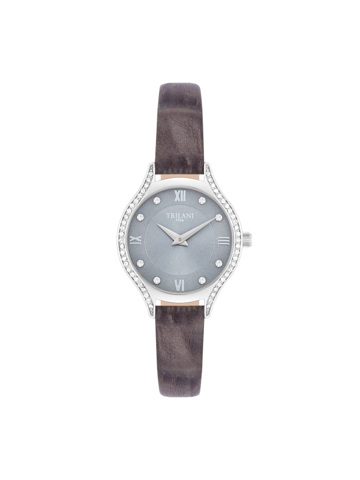 Часы Trilani из натуральной кожи серого цвета
Часы Trilani из натуральной кожи серого цвета