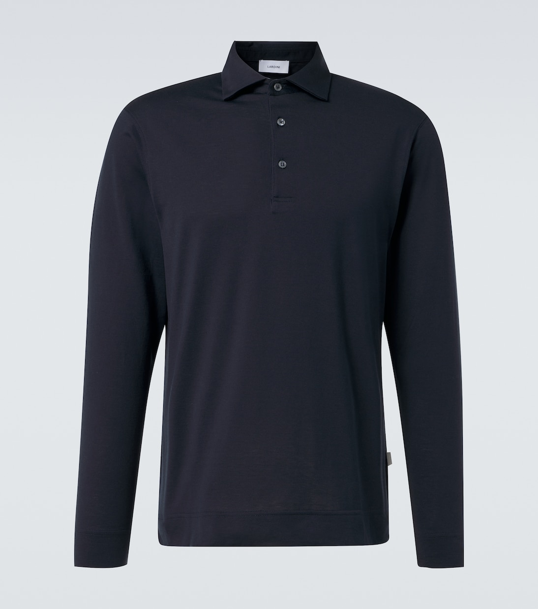 Свитер-поло из хлопка и шелка Lardini, темно-синий
Свитер-поло из хлопка и шелка Lardini, темно-синий