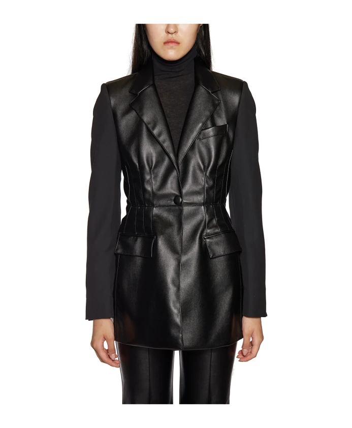 Эко-Кожа и куртка из натуральной шерсти Andrea YaâAqov, черный
Эко-Кожа и куртка из натуральной шерсти Andrea YaâAqov, черный