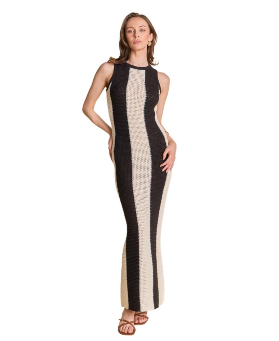 Женское облегающее макси-платье в вертикальную полоску endless rose, Black
Женское облегающее макси-платье в вертикальную полоску endless rose, Black