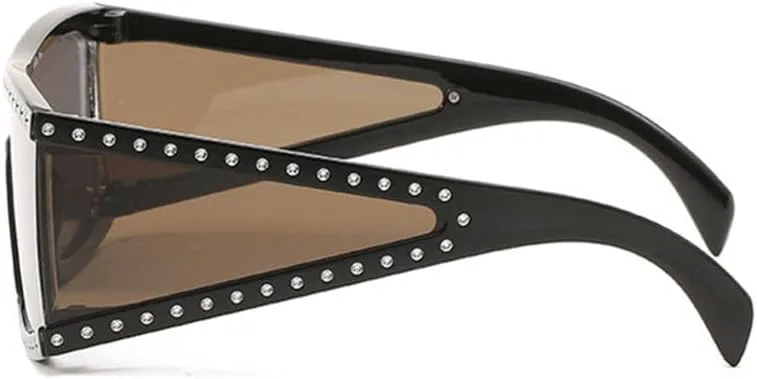 Солнцезащитные очки с бриллиантами для женщин, большие, с кристальной защитой, винтажные, с плоской верхней частью, защита от УФ-излучения UV400 MTZJH, 2
Солнцезащитные очки с бриллиантами для женщин, большие, с кристальной защитой, винтажные, с плоской верхней частью, защита от УФ-излучения UV400 MTZJH, 2