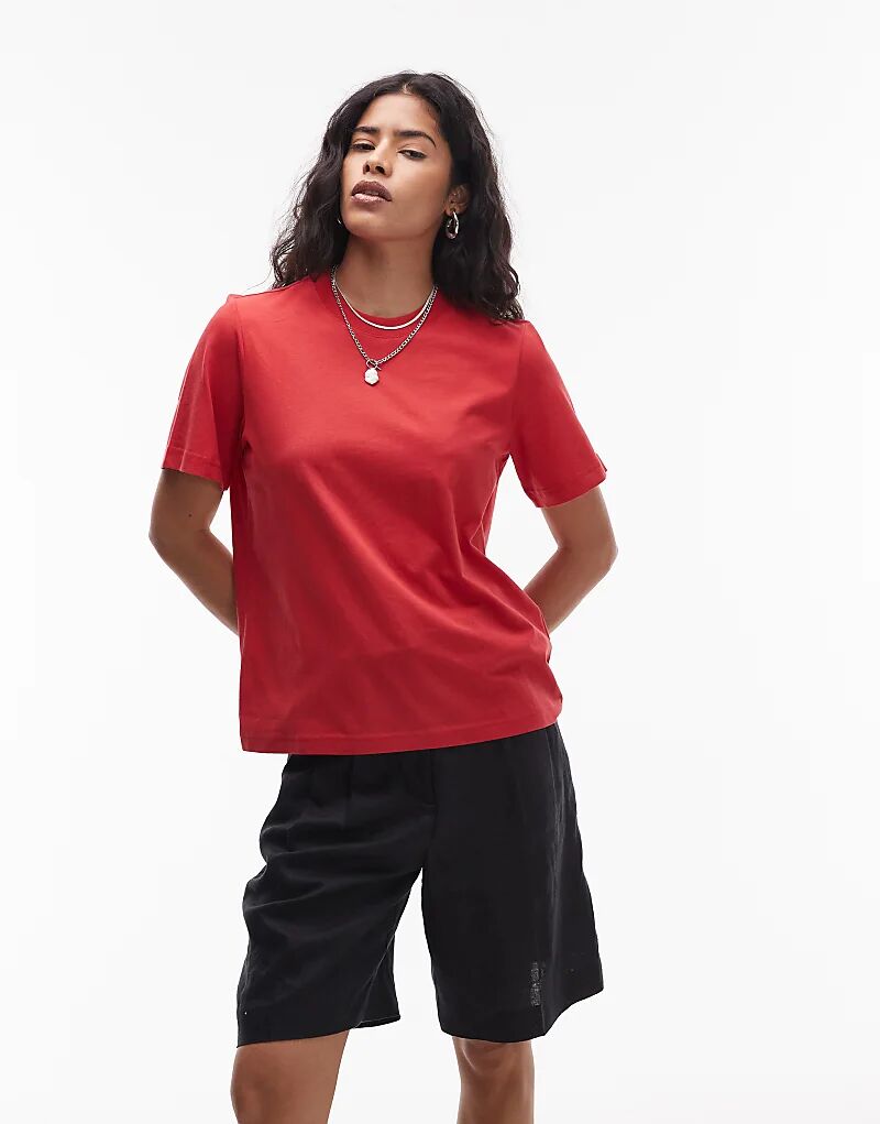 Футболка свободного кроя с короткими рукавами «& Other Stories» красного цвета
Футболка свободного кроя с короткими рукавами «& Other Stories» красного цвета