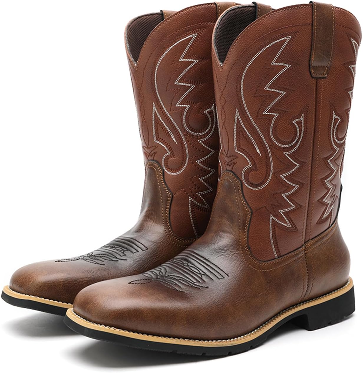 Мужские вестерн-сапоги Abborora, мужские сапоги с классической вышивкой, сапоги на носке квадратной формы, кантри-сапоги, сапоги для мужчин, коричневый
Мужские вестерн-сапоги Abborora, мужские сапоги с классической вышивкой, сапоги на носке квадратной формы, кантри-сапоги, сапоги для мужчин, коричневый