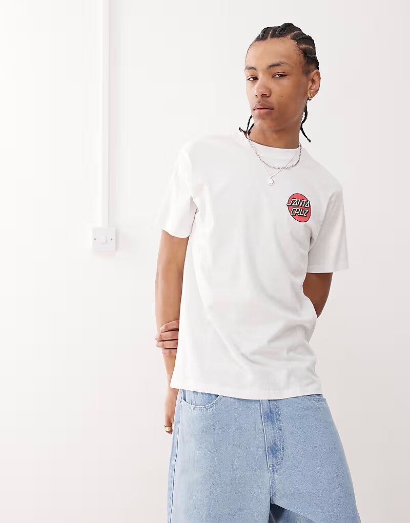 Футболка с графическим логотипом Santa Cruz Screaming Rose и принтом на спине белого цвета
Футболка с графическим логотипом Santa Cruz Screaming Rose и принтом на спине белого цвета