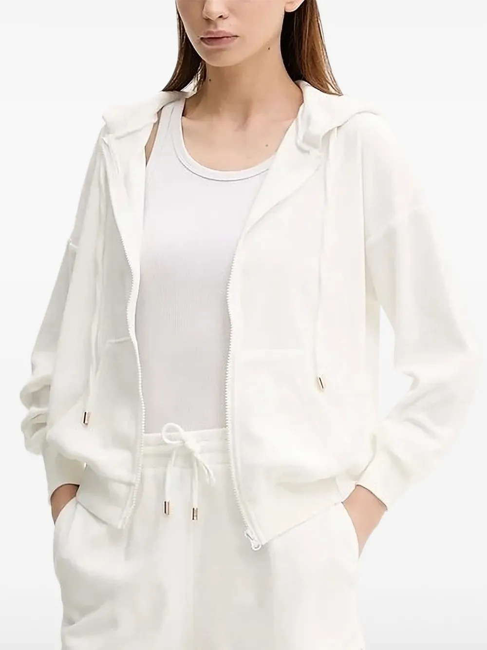 Толстовка на молнии с капюшоном Melissa Odabash, белый
Толстовка на молнии с капюшоном Melissa Odabash, белый