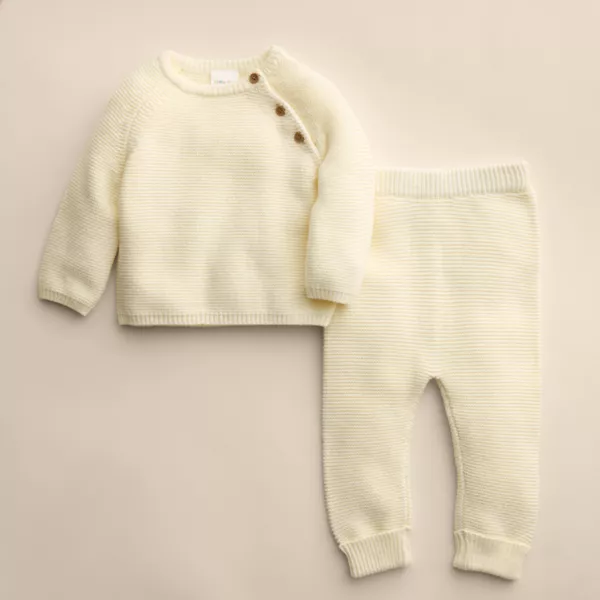 Комплект из детского свитера и штанов Little Co. By Lauren Conrad, белый
Комплект из детского свитера и штанов Little Co. By Lauren Conrad, белый