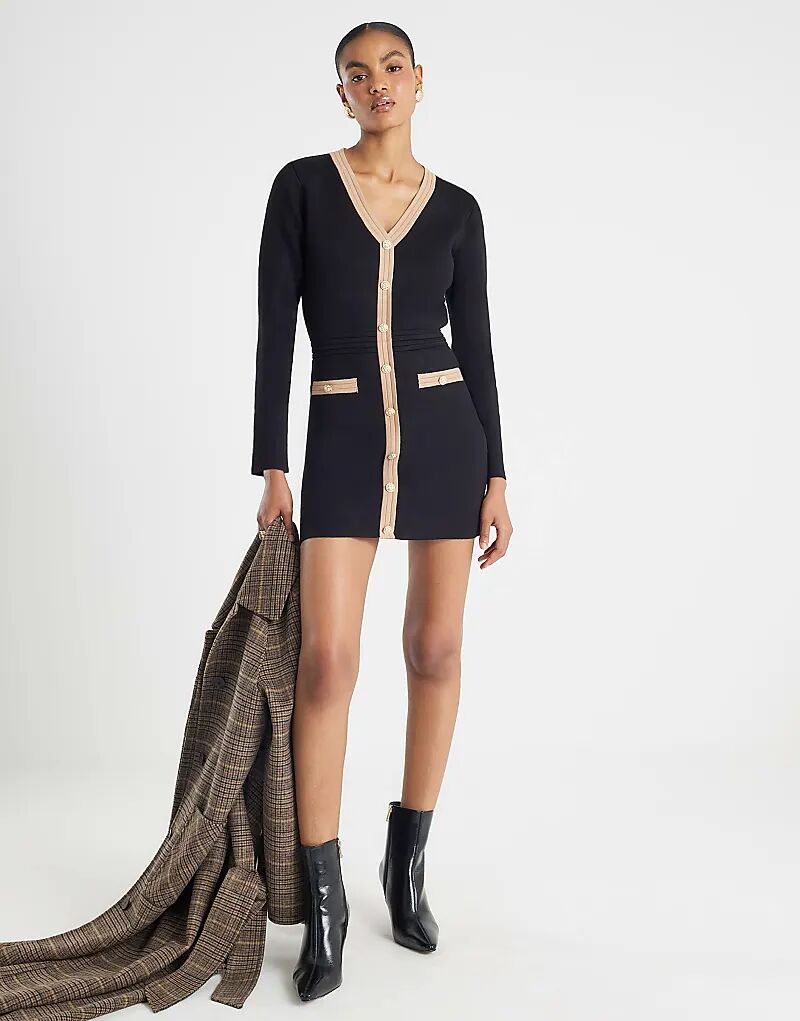 Мини-платье River Island с длинными рукавами и пуговицами, черное
Мини-платье River Island с длинными рукавами и пуговицами, черное