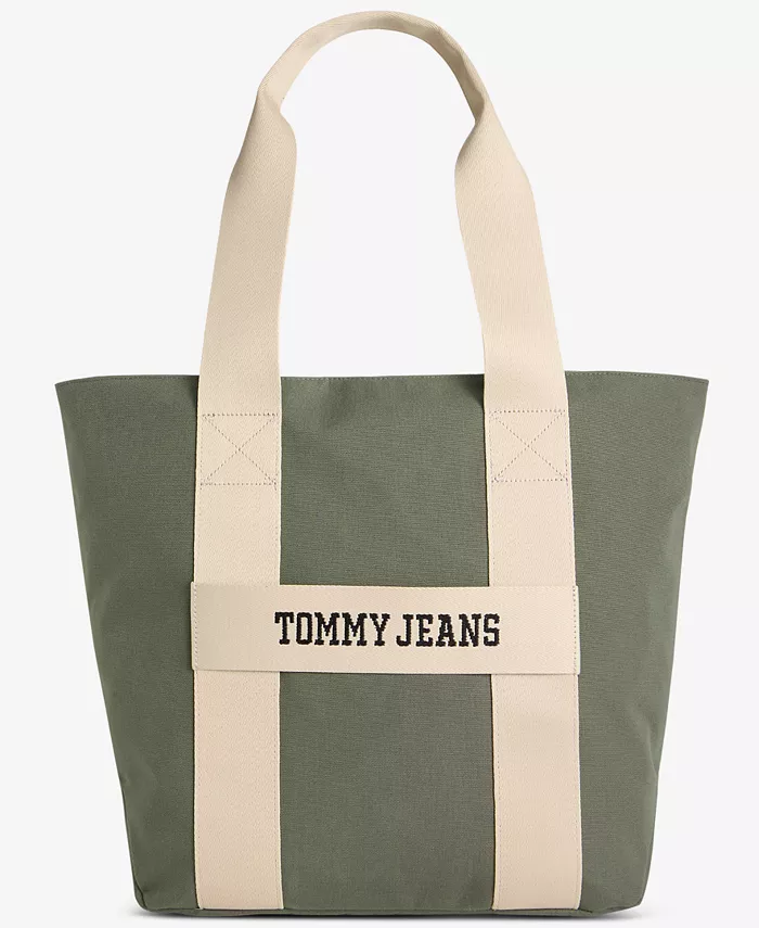 Мужская сумка-шоппер с ретро-логотипом Tommy Hilfiger, зеленый 
Мужская сумка-шоппер с ретро-логотипом Tommy Hilfiger, зеленый