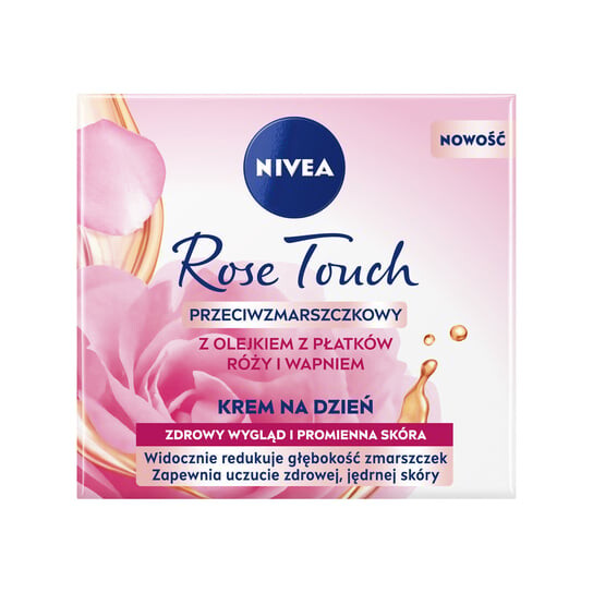 Дневной крем против морщин с маслом лепестков розы и кальцием 50мл Nivea, Rose Touch
Дневной крем против морщин с маслом лепестков розы и кальцием 50мл Nivea, Rose Touch