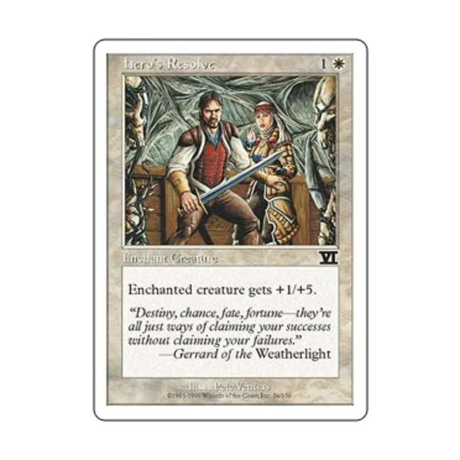 CCG Решимость героя (С), MTG - 6th Edition (Classic)
CCG Решимость героя (С), MTG - 6th Edition (Classic)