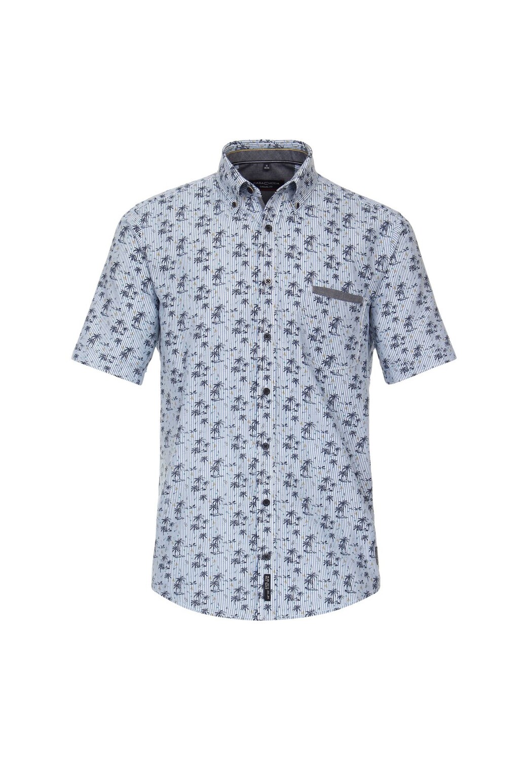 Мужская повседневная рубашка, с коротким рукавом, в полоску, повседневного кроя CASAMODA, голубой
Мужская повседневная рубашка, с коротким рукавом, в полоску, повседневного кроя CASAMODA, голубой