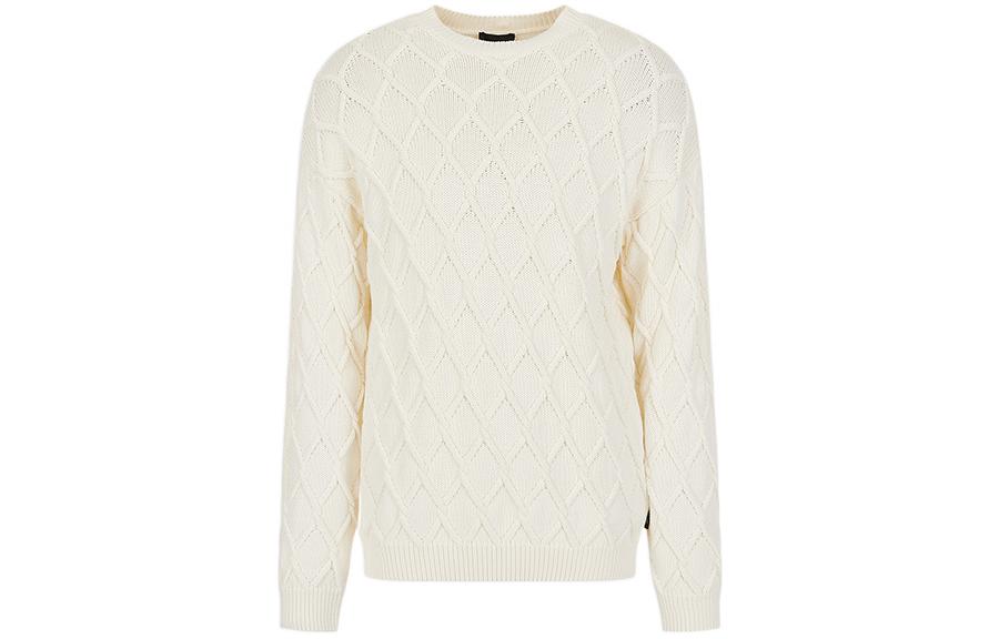 Вязаный свитер мужской бежево-желтый EMPORIO ARMANI 
Вязаный свитер мужской бежево-желтый EMPORIO ARMANI