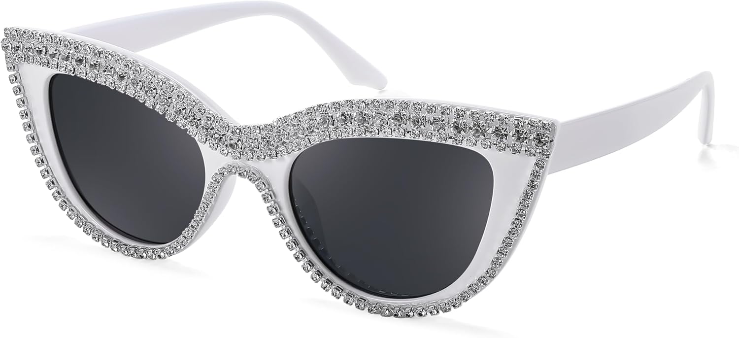 FEISEDY Женские солнцезащитные очки большого размера с бриллиантами, модные очки «кошачий глаз» со стразами, оправа с драгоценными камнями, для костюмированной вечеринки, B2360, White Stripe Diamond
FEISEDY Женские солнцезащитные очки большого размера с бриллиантами, модные очки «кошачий глаз» со стразами, оправа с драгоценными камнями, для костюмированной вечеринки, B2360, White Stripe Diamond