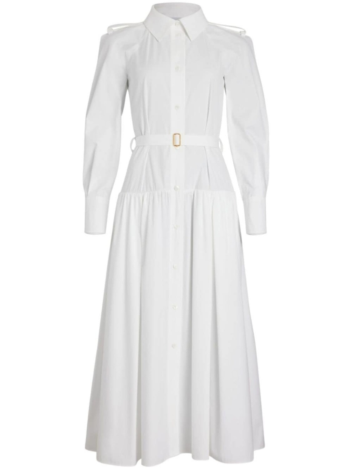 Patou хлопковое макси-платье-рубашка, белый
Patou хлопковое макси-платье-рубашка, белый