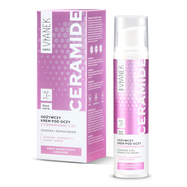 Крем для век с керамидами, 15 мл Vianek Hero
Крем для век с керамидами, 15 мл Vianek Hero