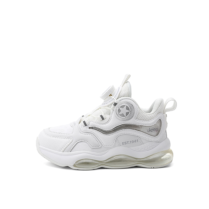 Детские баскетбольные кроссовки с низким верхом, устойчивые к истиранию Jeep, белый 
Детские баскетбольные кроссовки с низким верхом, устойчивые к истиранию Jeep, белый
