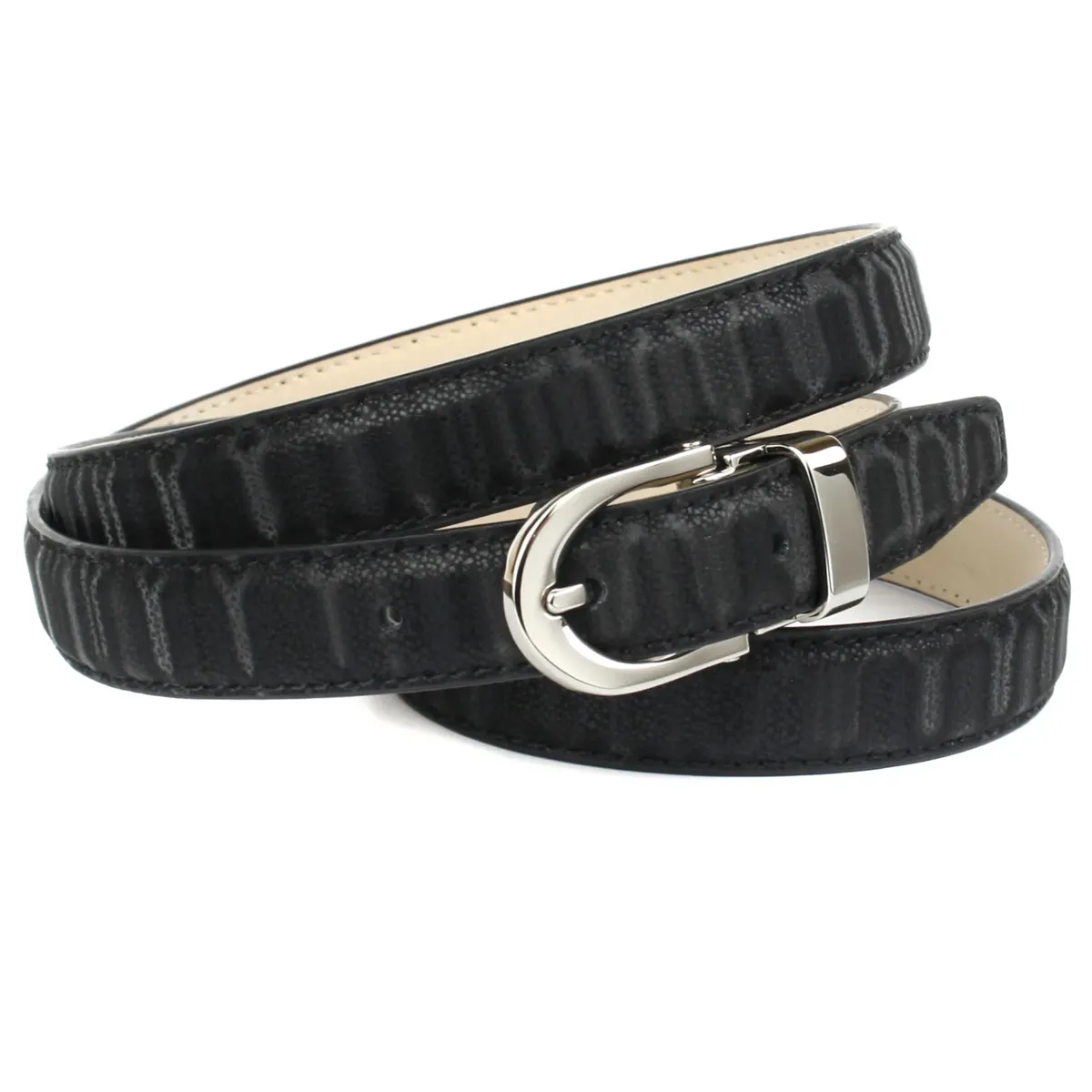 Кожаный ремень Anthoni Crown, женственный ремень из инновационной кожи в полоску, черный
Кожаный ремень Anthoni Crown, женственный ремень из инновационной кожи в полоску, черный