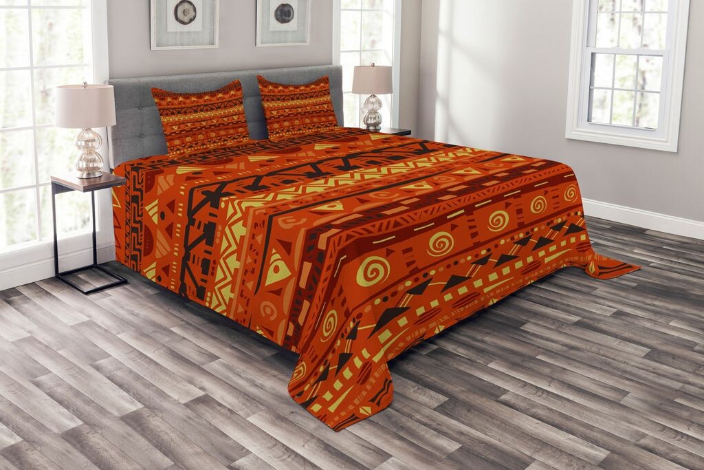 Комплект покрывала ABAKUHAUS Tribal, геометрическое искусство, комплект с наволочками, моющийся, для односпальных кроватей, 220 x 220 см, оранжево-желтый
Комплект покрывала ABAKUHAUS Tribal, геометрическое искусство, комплект с наволочками, моющийся, для односпальных кроватей, 220 x 220 см, оранжево-желтый