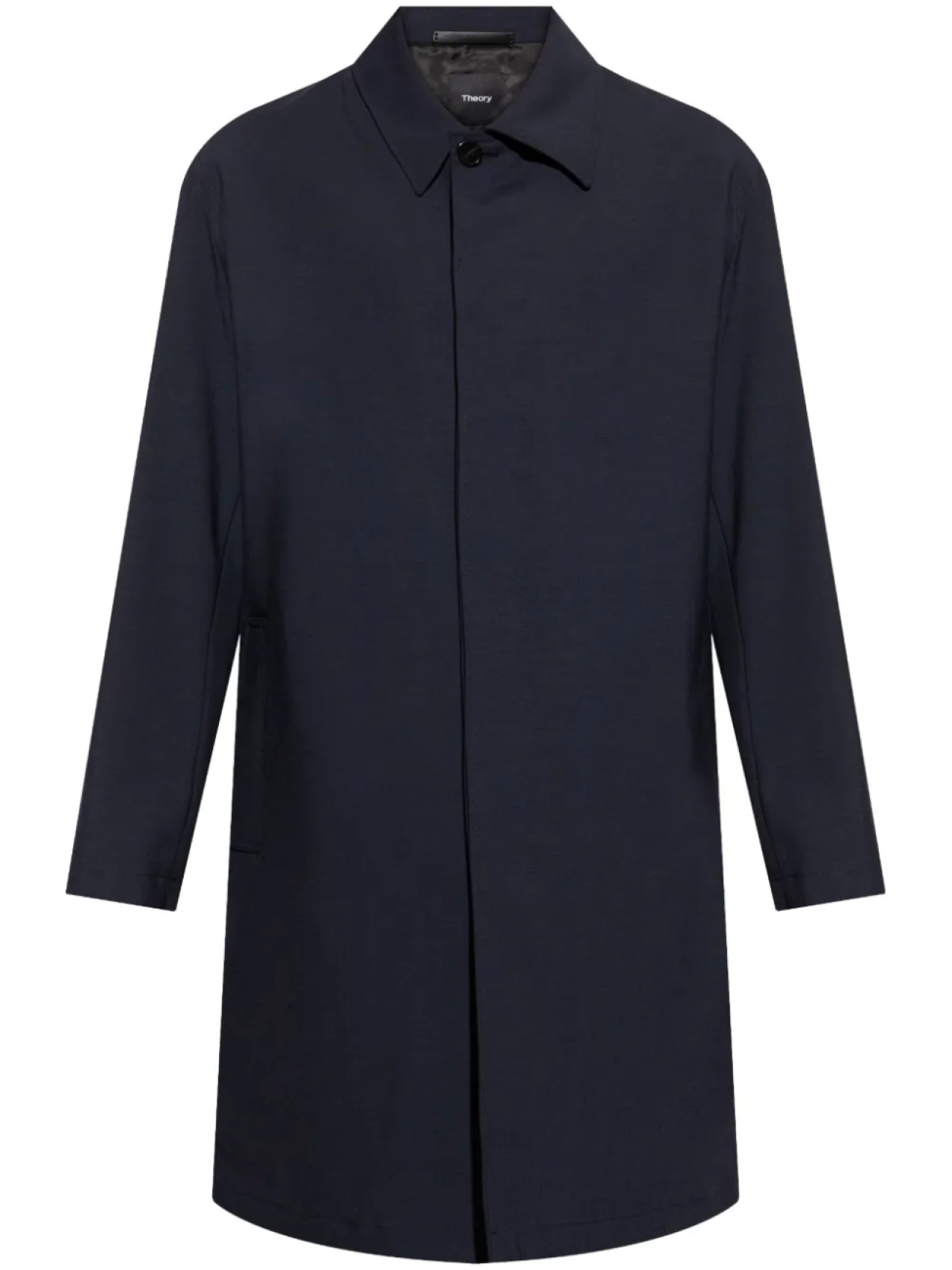 Теория однобортного пальто Theory, синий
Теория однобортного пальто Theory, синий