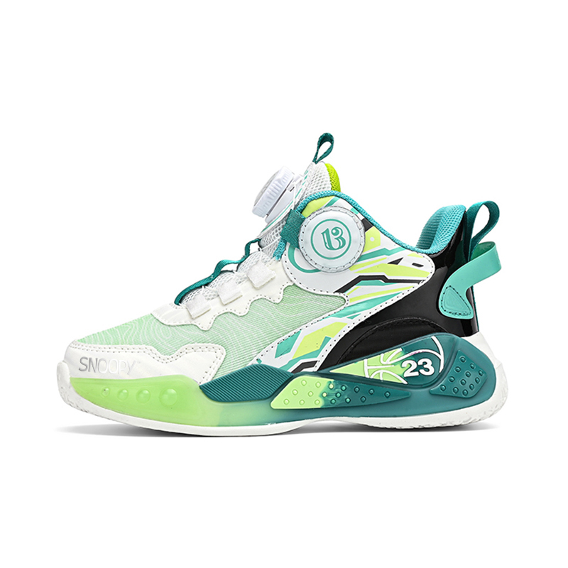 Детские баскетбольные кроссовки с противоскользящими, износостойкими, дышащими, легкими и амортизирующими свойствами SNOOPY, белый/зеленый
Детские баскетбольные кроссовки с противоскользящими, износостойкими, дышащими, легкими и амортизирующими свойствами SNOOPY, белый/зеленый