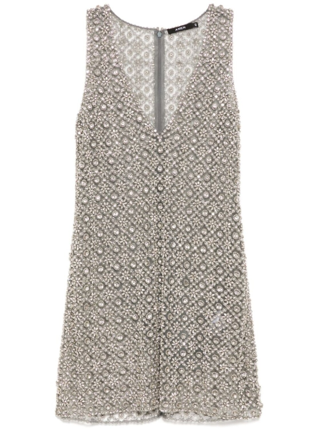 Мини-платье с вышивкой Amen, серебряный
Мини-платье с вышивкой Amen, серебряный