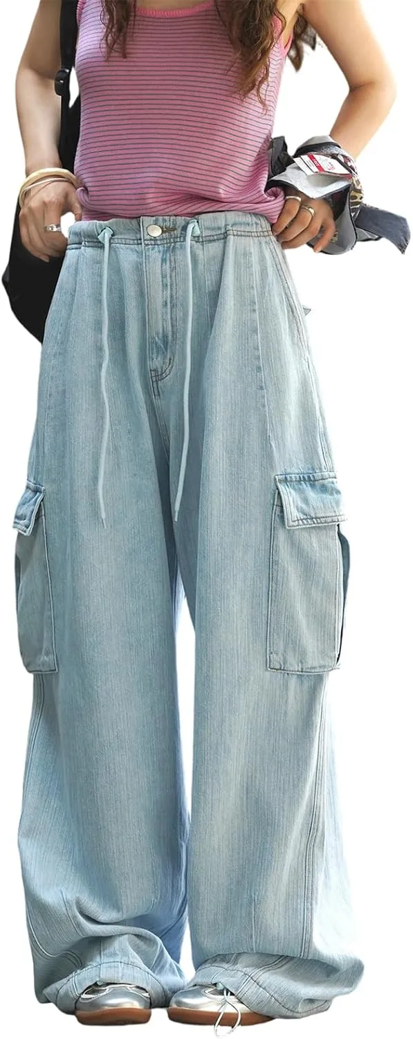 Женские джинсы Wide Leg High Waisted Baggy Cargo
Женские джинсы Wide Leg High Waisted Baggy Cargo