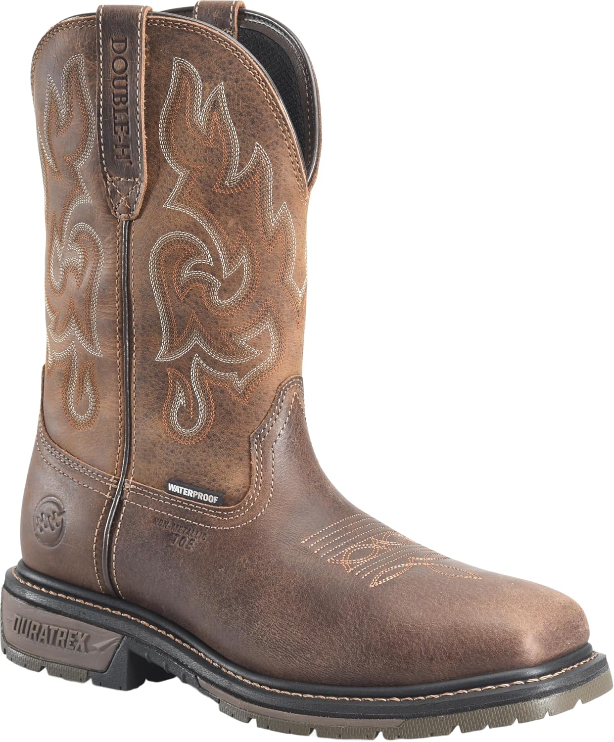 Мужские ботинки DOUBLE-H 11 с защитным носком WP Roper Western - прочные водонепроницаемые кожаные ботинки для работы и активного отдыха, коричневый
Мужские ботинки DOUBLE-H 11 с защитным носком WP Roper Western - прочные водонепроницаемые кожаные ботинки для работы и активного отдыха, коричневый