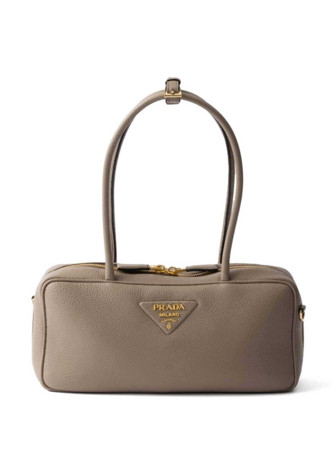 Кожаная сумка Prada с верхней ручкой, серый
Кожаная сумка Prada с верхней ручкой, серый