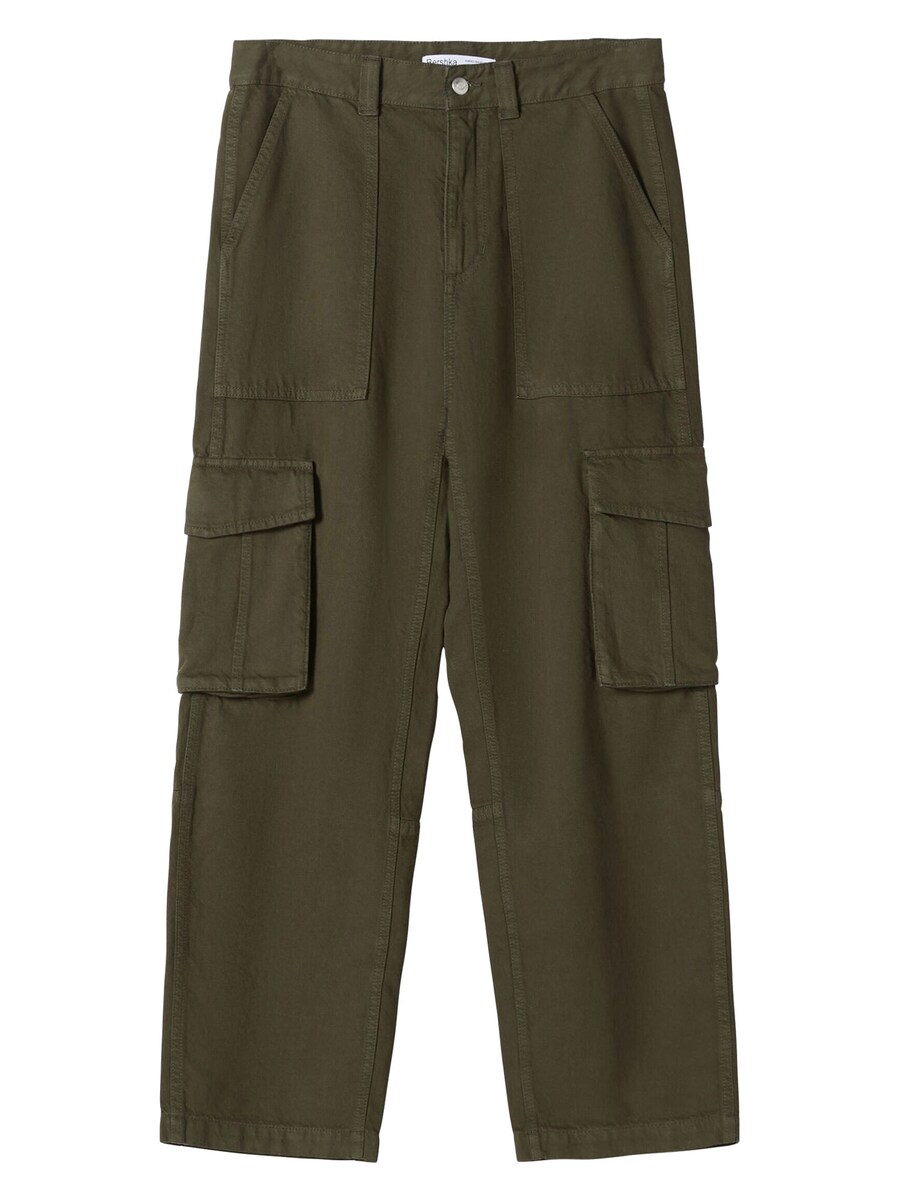 Брюки-карго свободного кроя Bershka, хаки
Брюки-карго свободного кроя Bershka, хаки