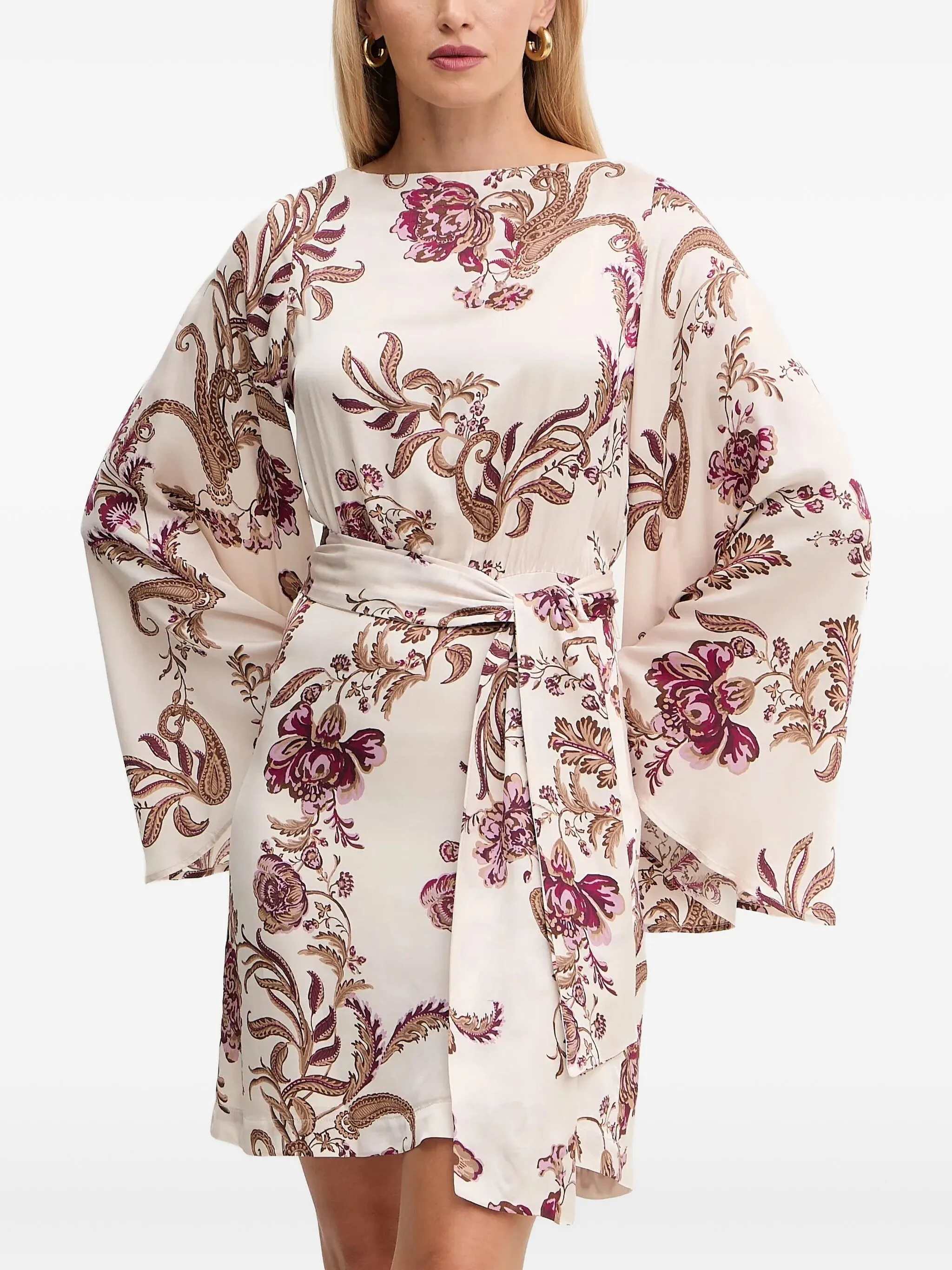 Мини-платье с завязками и цветочным принтом Guess Usa, белый
Мини-платье с завязками и цветочным принтом Guess Usa, белый