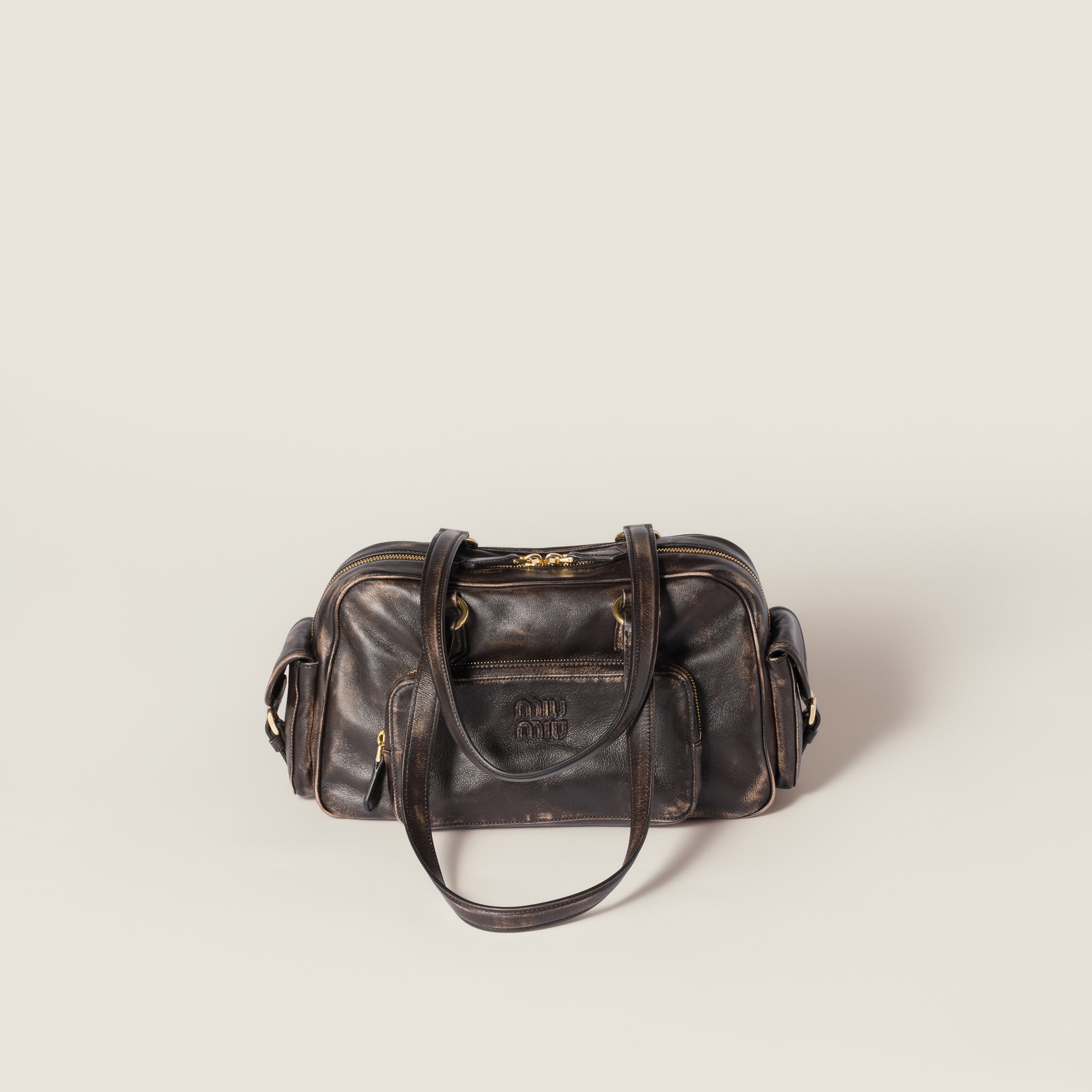 Сумка-тоут из наппы с верхней ручкой Pocket MIU MIU, коричневый
Сумка-тоут из наппы с верхней ручкой Pocket MIU MIU, коричневый
