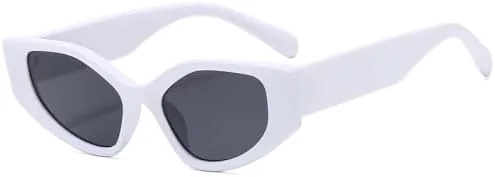 Модные солнцезащитные очки «кошачий глаз» в стиле «многоугольник» для женщин, винтажные солнцезащитные очки с защитой от УФ-излучения UV400 для мужчин MTZJH, White
Модные солнцезащитные очки «кошачий глаз» в стиле «многоугольник» для женщин, винтажные солнцезащитные очки с защитой от УФ-излучения UV400 для мужчин MTZJH, White