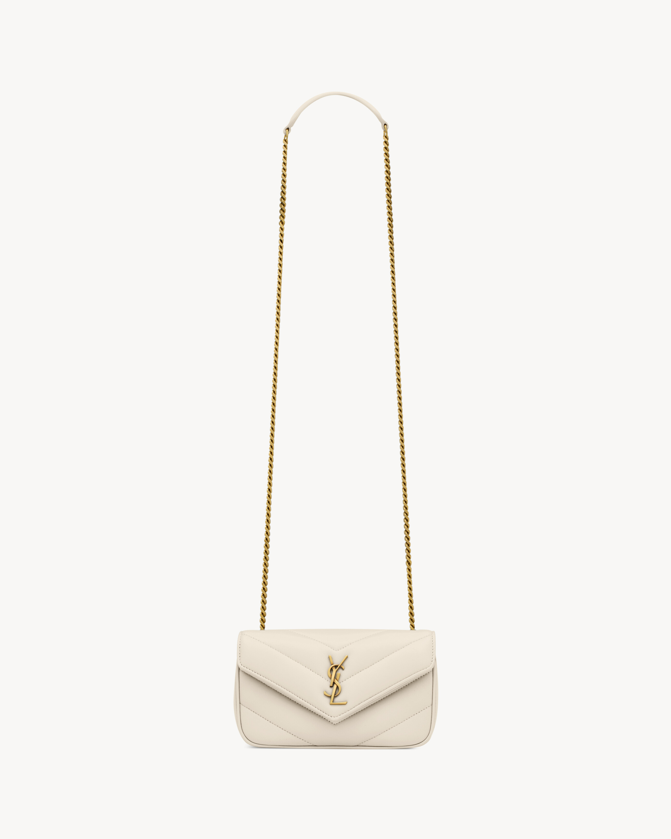 Мини-версия сумки LOULOU Saint Laurent, белый
Мини-версия сумки LOULOU Saint Laurent, белый
